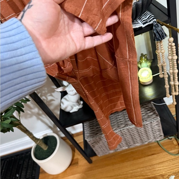 Prana Orange striped Sleeveless Sheath Maxi Dress size small - Picture 8 of 9